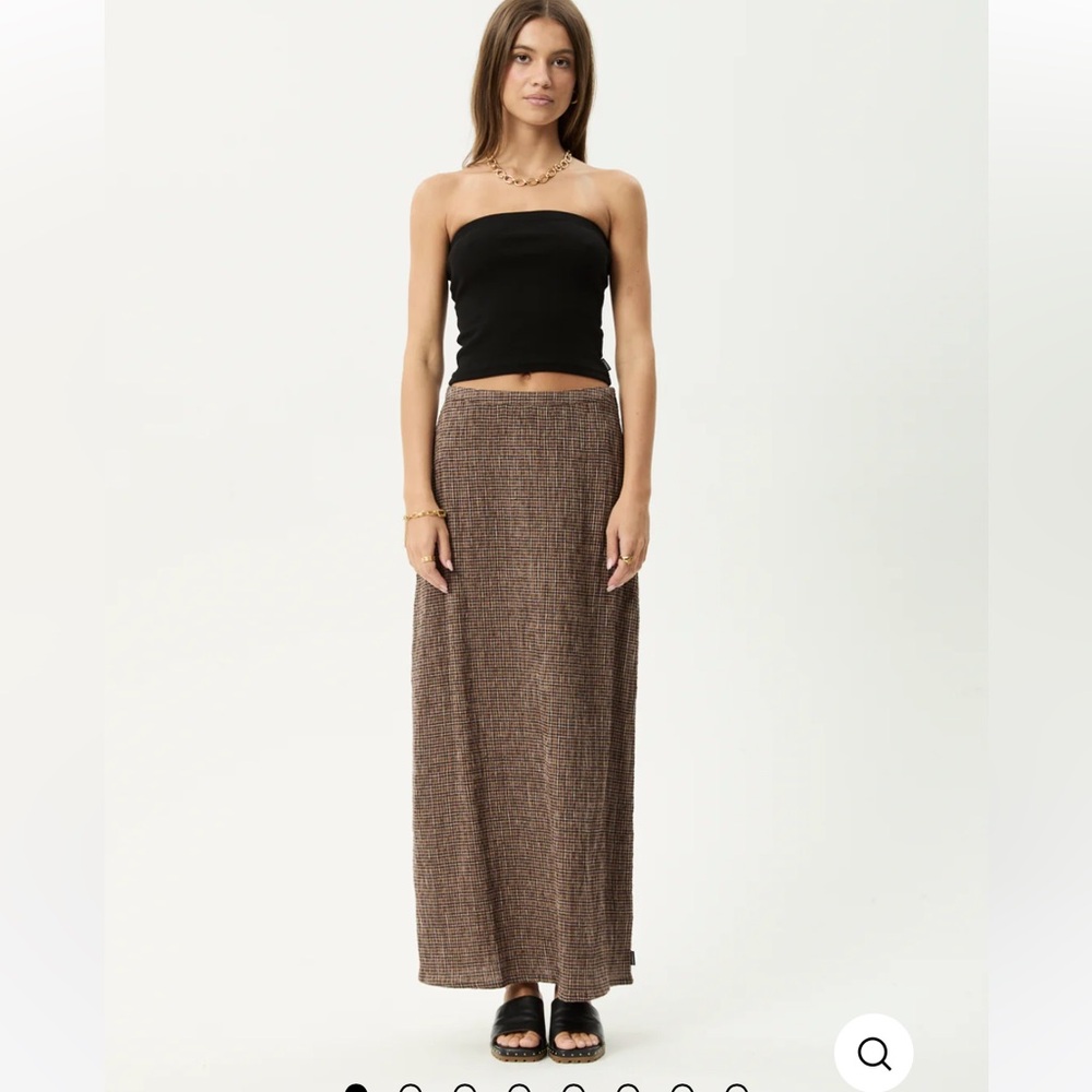 Afends hometown seersucker Maxi Skirt